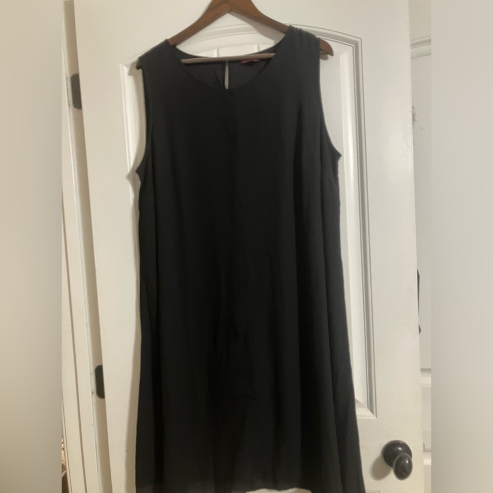Jessica London Sleeveless Black Dress sz 18